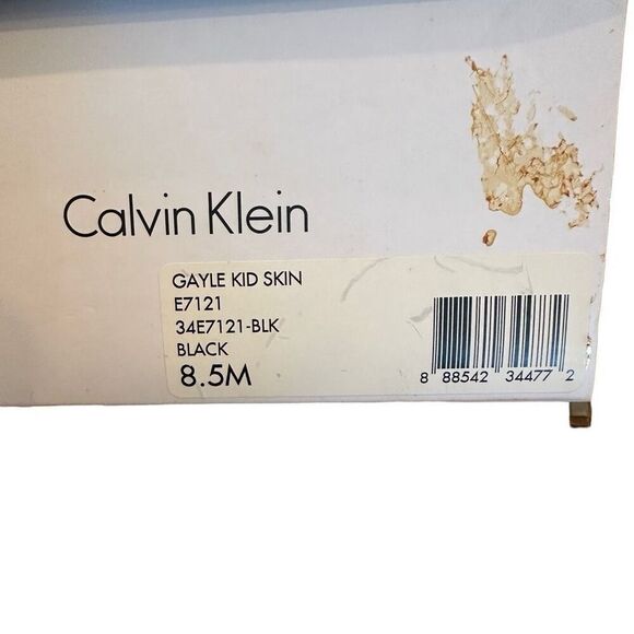 Calvin Klein Gayle Kid Skin Heels in Black- Size 8.5 - Picture 6 of 7